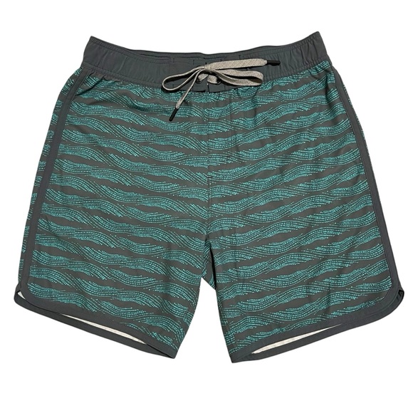 Prana Breathe Hybrid Board/Swim Shorts Turquoise/Grey‎ Size Large EUC - Picture 1 of 4